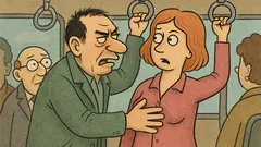 Виц: В претъпкан автобус в пиков час...