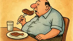 Анекдот: Още една пържолка и се...