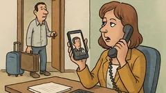 Виц: Жена звъни на мъжа си от офиса...